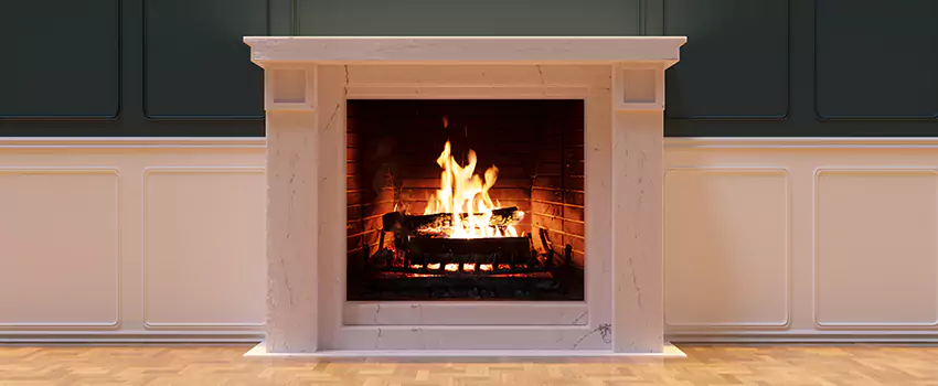 Open Flame Wood-Burning Fireplace Installation Services in Birmingham, Michigan