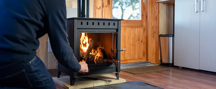 Open Hearth Wood Fireplace Installation in Birmingham, MI