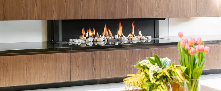 Double-height Fireplace Design Refurbishment in Birmingham, Michigan
