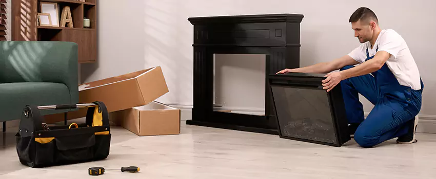 Old Rusted Metal Fireplace Repair And Replacement in Birmingham, MI