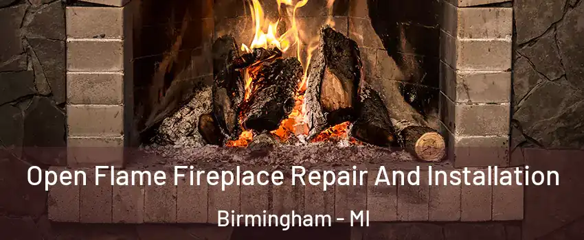 Open Flame Fireplace Repair And Installation Birmingham - MI